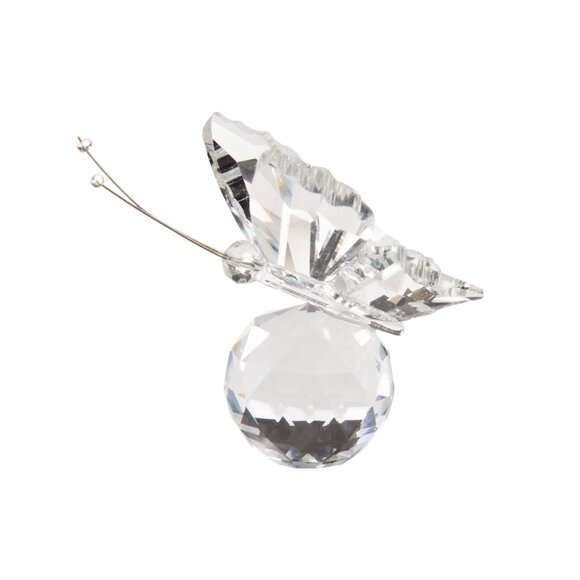 Small Decorative Crystal Butterfly 2" (Pink, Blue, or Clear) tchotchke Trinket - Picture 3 of 5